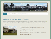 Tablet Screenshot of marketsquarecottages.com